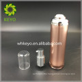 50ml rose gold acrylic airless pump bottle thick round shape bottle